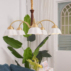 Swedish Modern Brass Chandelier - YhLamps