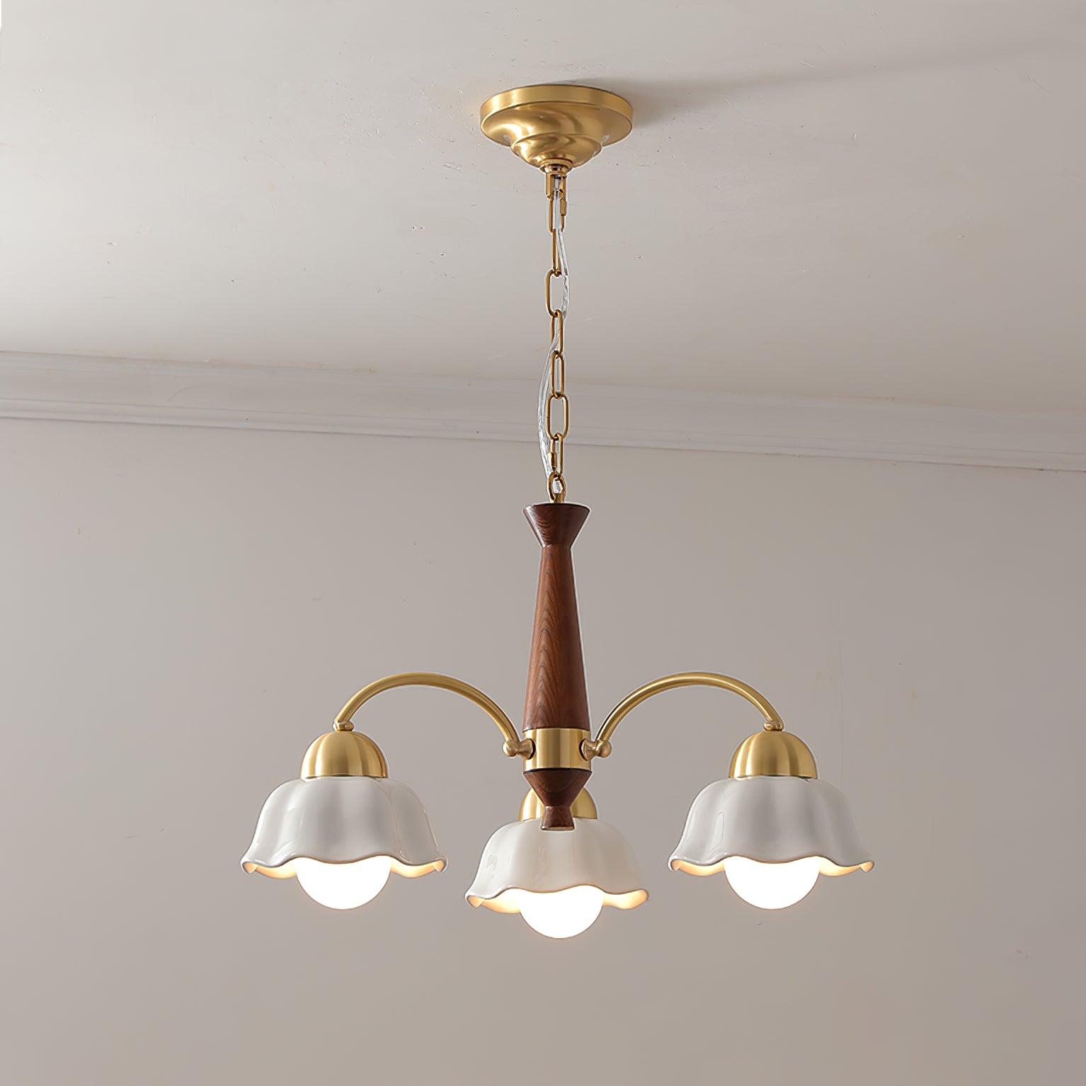 Swedish Modern Brass Chandelier - YhLamps