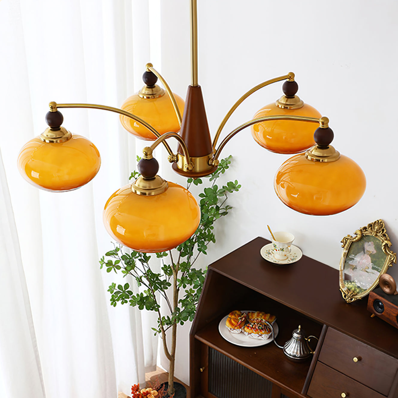 Tillary Wood Chandelier - YhLamps