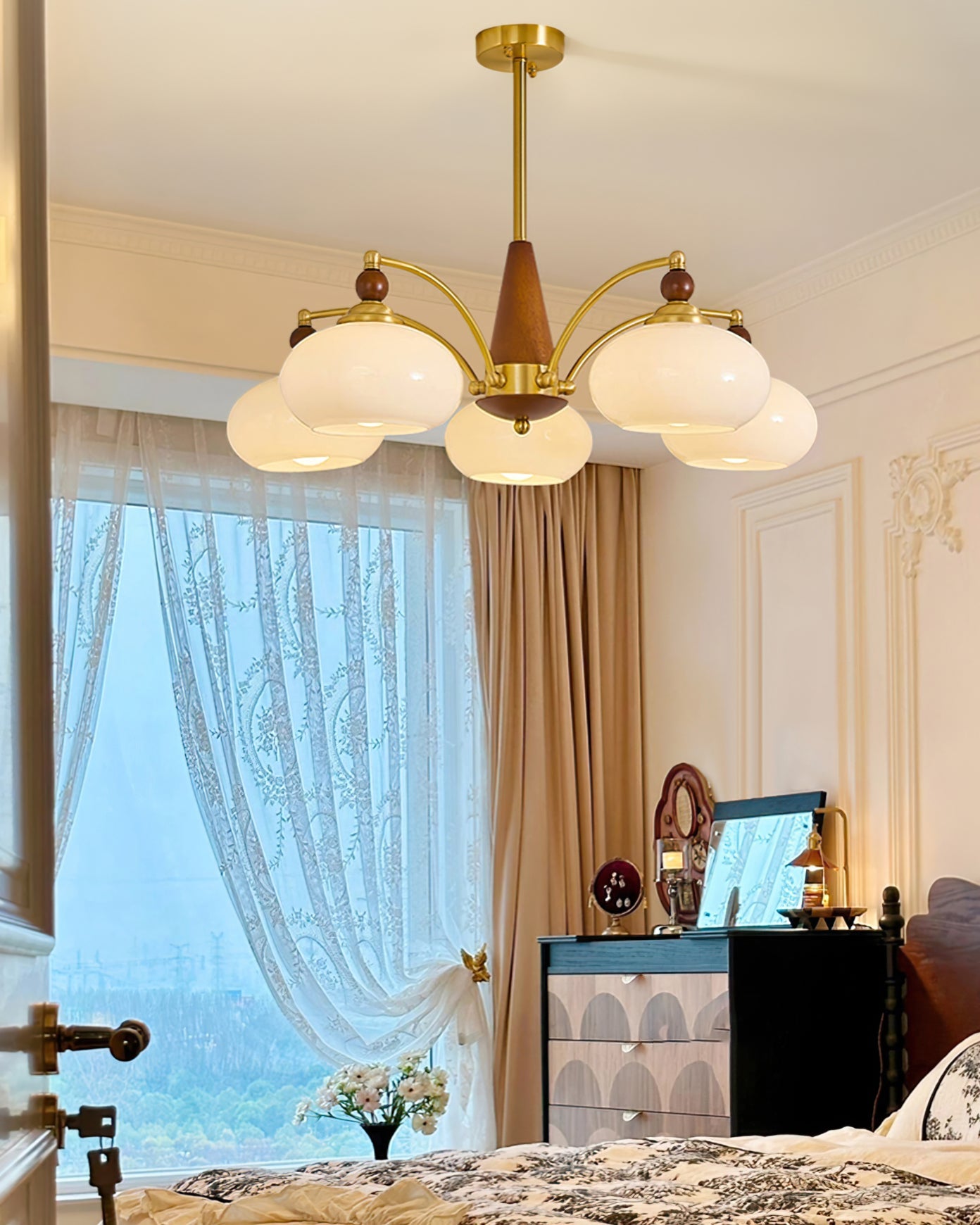 Tillary Wood Chandelier - YhLamps