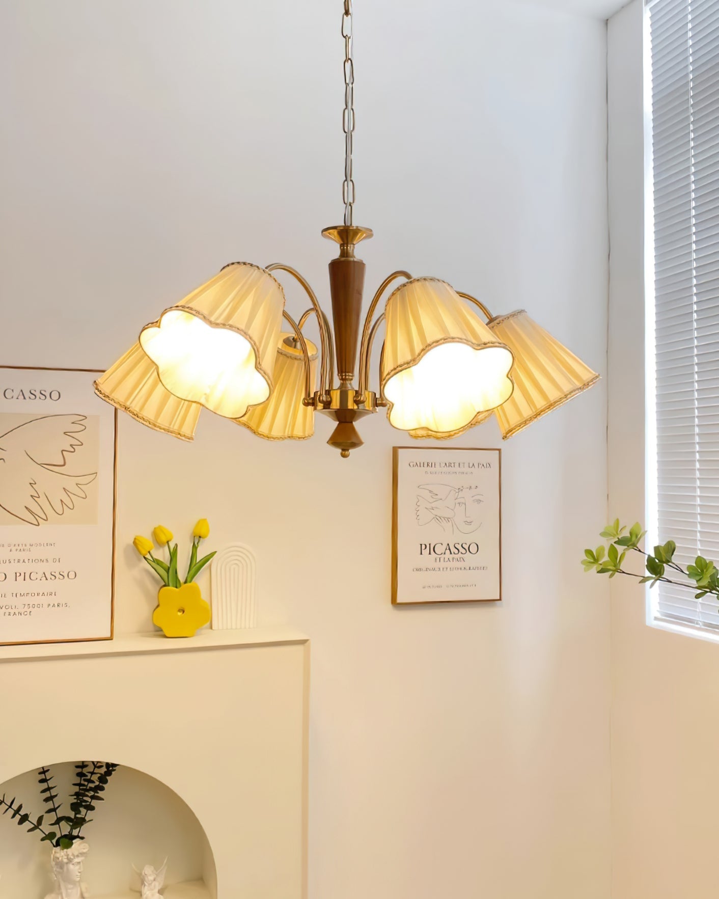 Florentine Fabric Chandelier - YhLamps