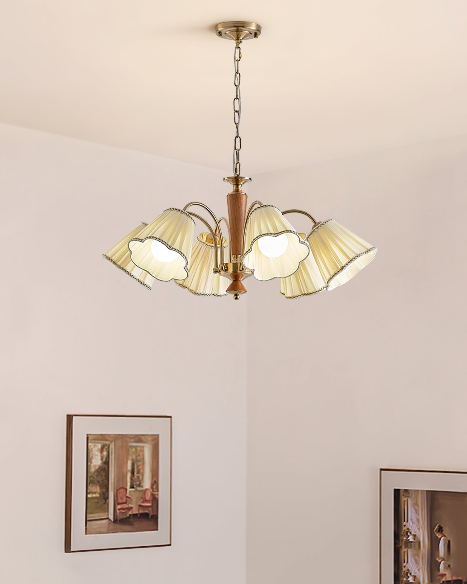 Florentine Fabric Chandelier - YhLamps