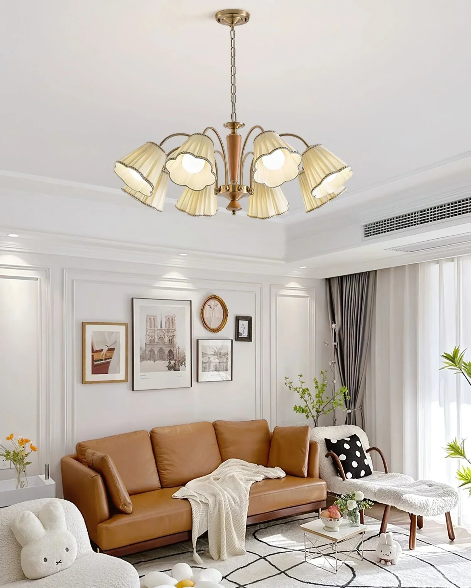 Florentine Fabric Chandelier - YhLamps