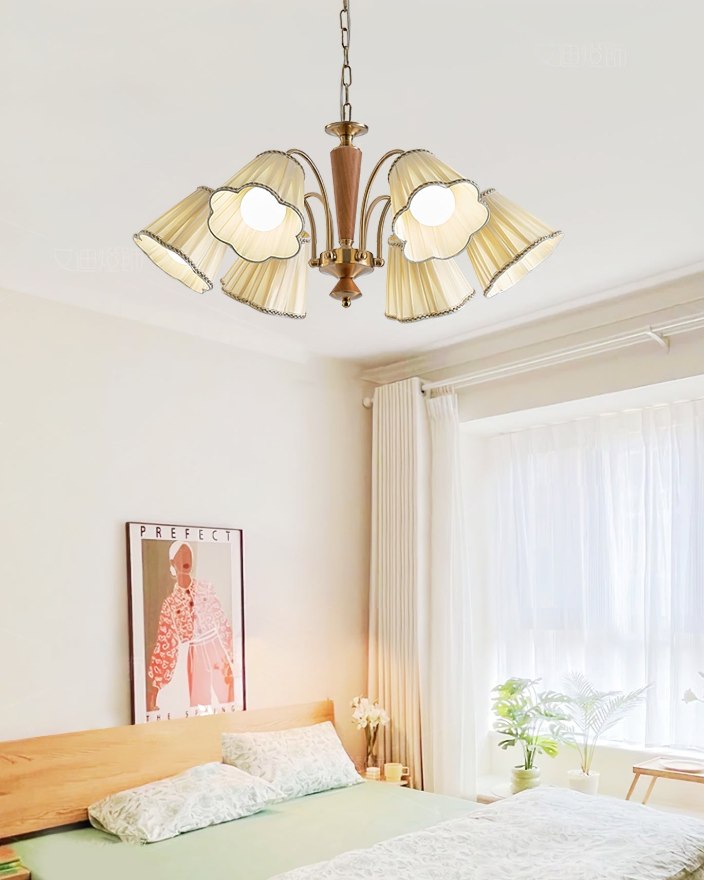Florentine Fabric Chandelier - YhLamps