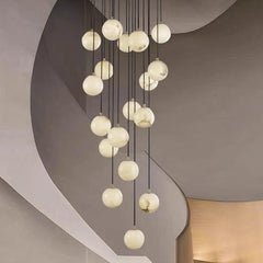 Alabaster Balls Cluster Chandelier - YhLamps
