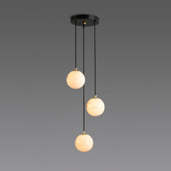 Alabaster Balls Cluster Chandelier - YhLamps