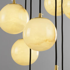 Alabaster Balls Cluster Chandelier - YhLamps