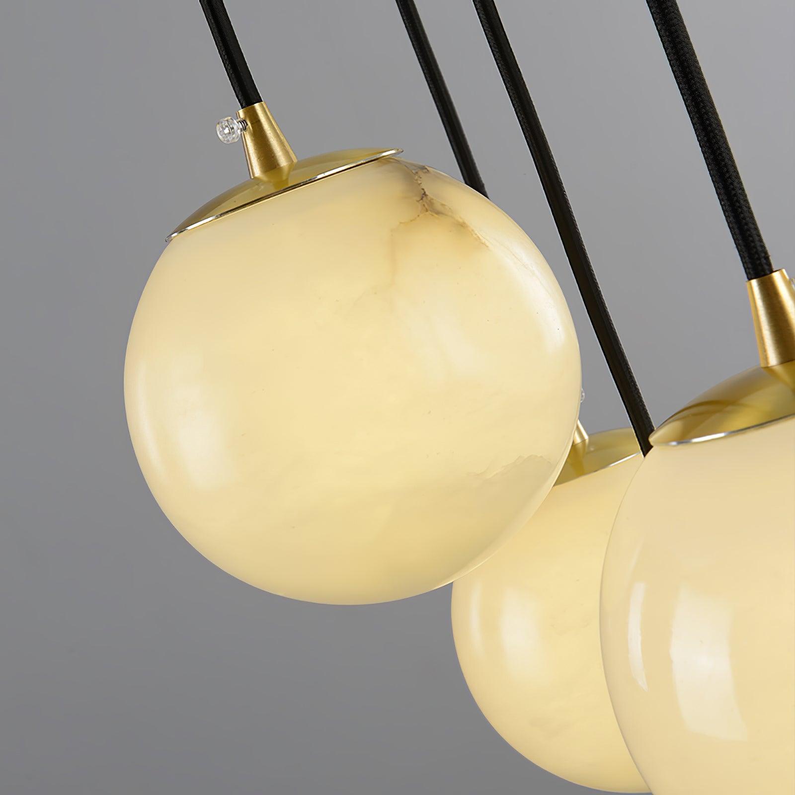 Alabaster Balls Cluster Chandelier - YhLamps