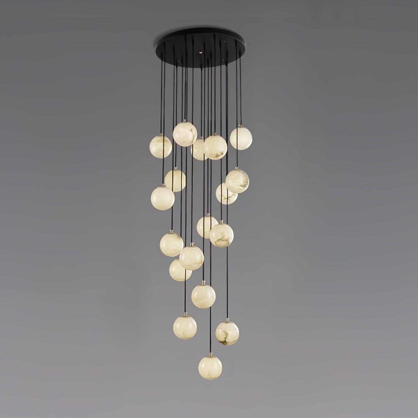 Alabaster Balls Cluster Chandelier - YhLamps