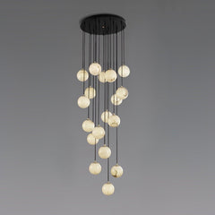 Alabaster Balls Cluster Chandelier - YhLamps