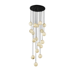 Alabaster Balls Cluster Chandelier - YhLamps