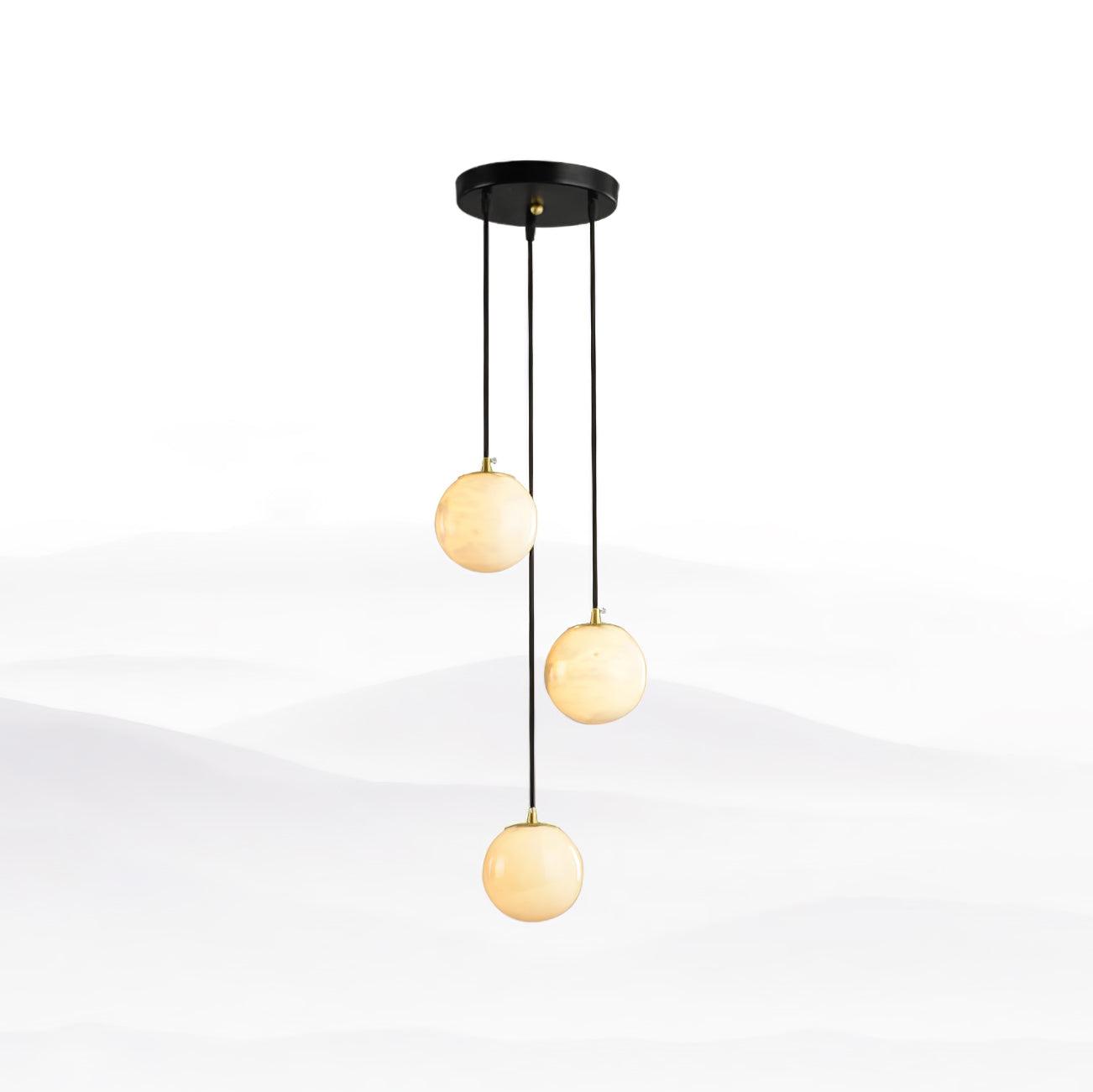 Alabaster Balls Cluster Chandelier - YhLamps