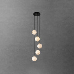 Alabaster Balls Cluster Chandelier - YhLamps