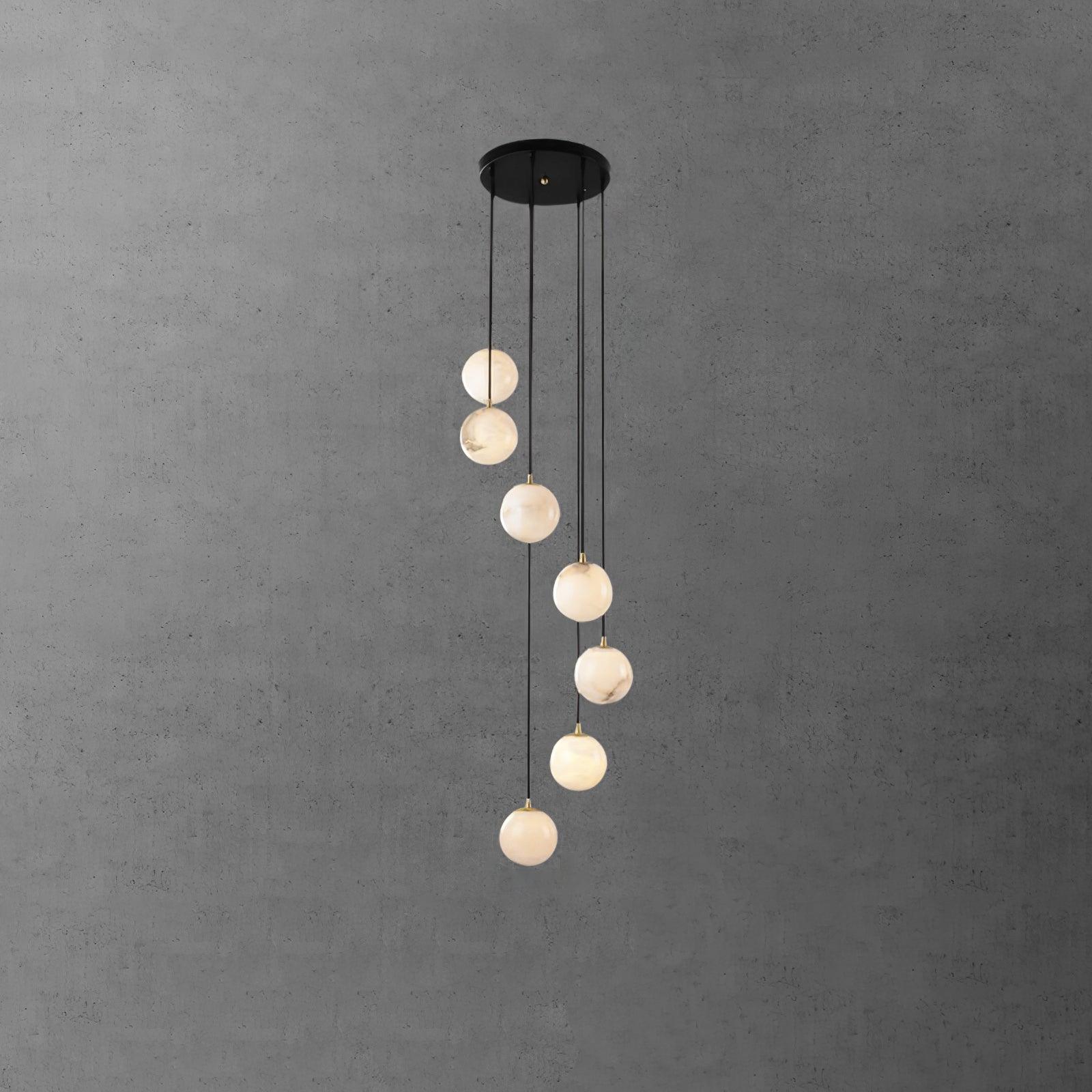 Alabaster Balls Cluster Chandelier - YhLamps