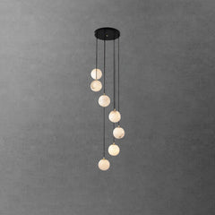 Alabaster Balls Cluster Chandelier - YhLamps