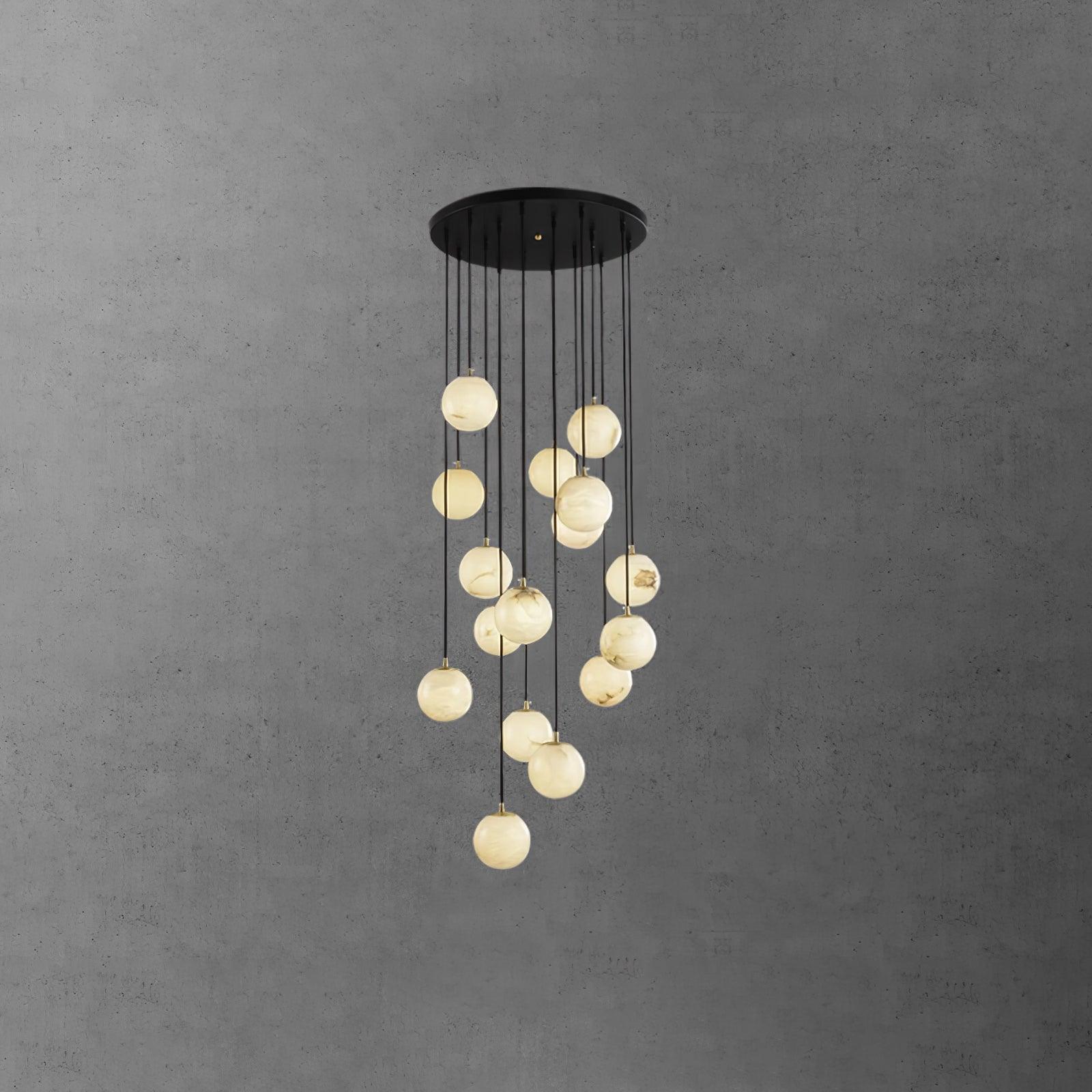 Alabaster Balls Cluster Chandelier - YhLamps