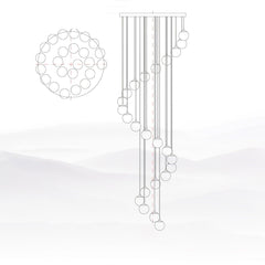 Alabaster Balls Cluster Chandelier - YhLamps