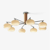 Elliptical Persimmon Chandelier - YhLamps