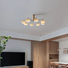 Elliptical Persimmon Chandelier - YhLamps