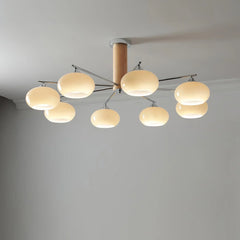Elliptical Persimmon Chandelier - YhLamps