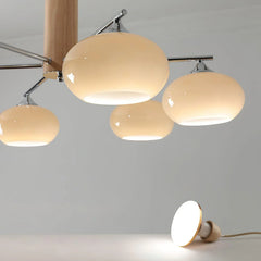 Elliptical Persimmon Chandelier - YhLamps