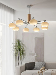 Elliptical Persimmon Chandelier - YhLamps