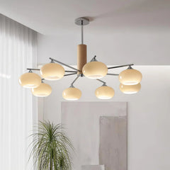 Elliptical Persimmon Chandelier - YhLamps
