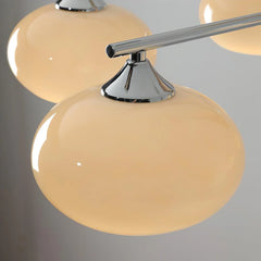 Elliptical Persimmon Chandelier - YhLamps