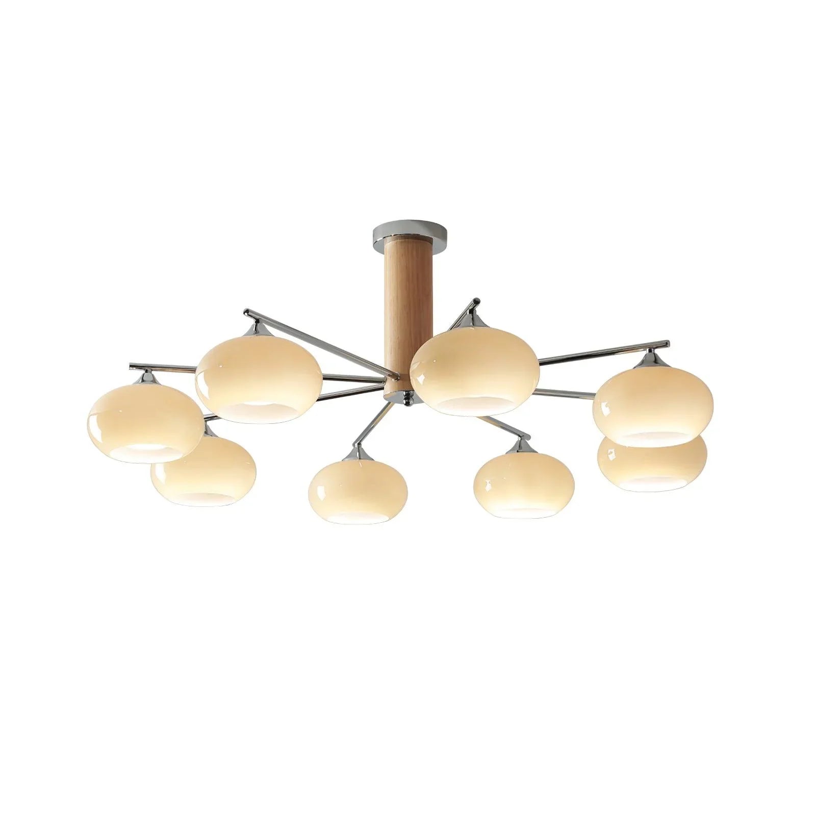 Elliptical Persimmon Chandelier - YhLamps