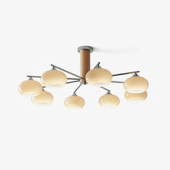 Elliptical Persimmon Chandelier - YhLamps