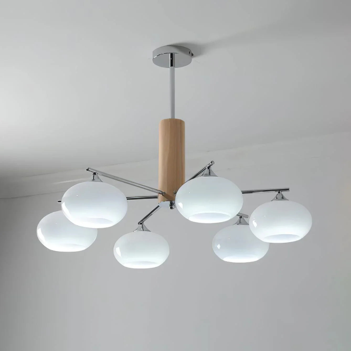 Elliptical Persimmon Chandelier - YhLamps
