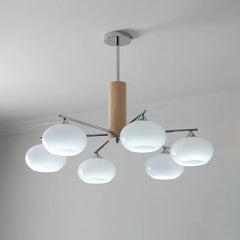Elliptical Persimmon Chandelier - YhLamps