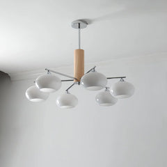 Elliptical Persimmon Chandelier - YhLamps