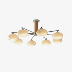 Elliptical Persimmon Chandelier - YhLamps