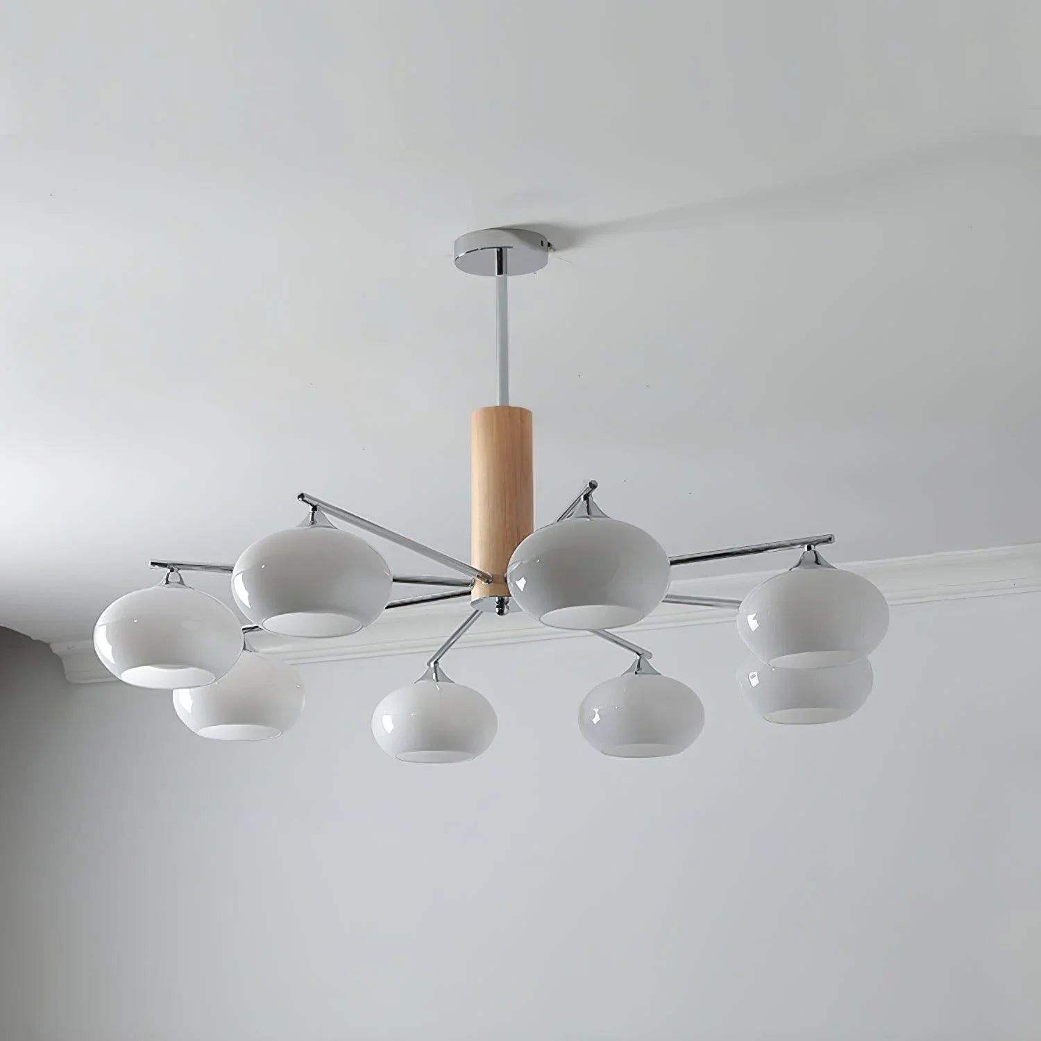 Elliptical Persimmon Chandelier - YhLamps
