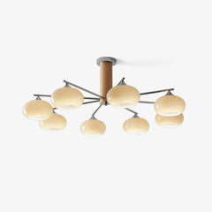 Elliptical Persimmon Chandelier - YhLamps