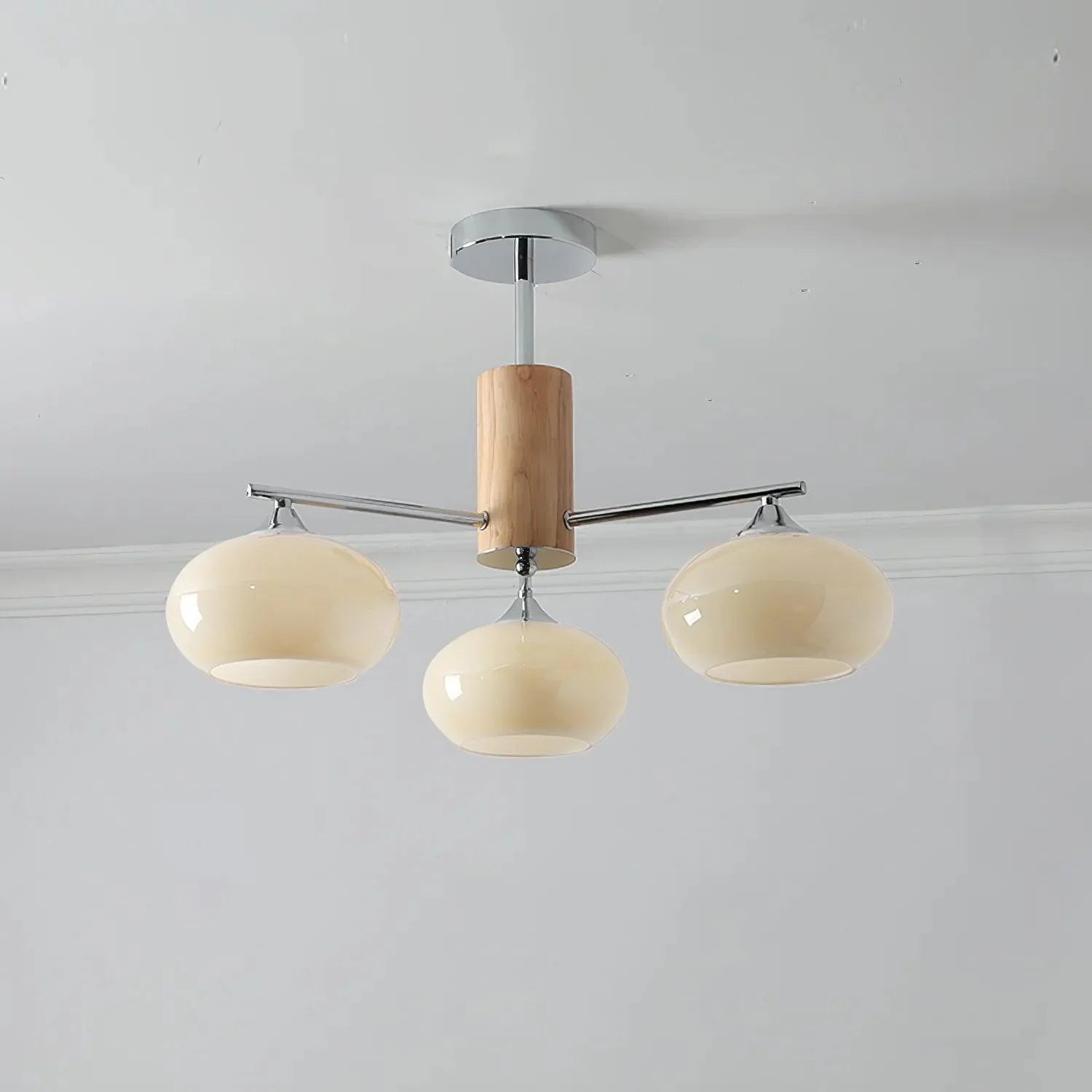 Elliptical Persimmon Chandelier - YhLamps