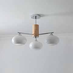Elliptical Persimmon Chandelier - YhLamps