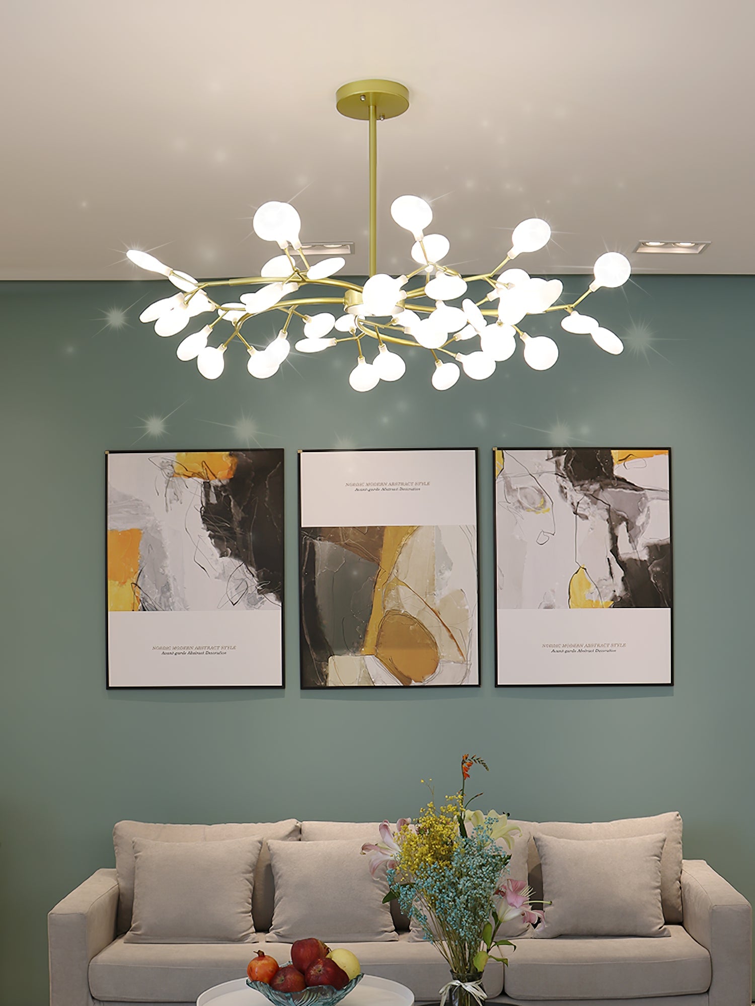 LED Firefly Sputnik Chandelier - YhLamps