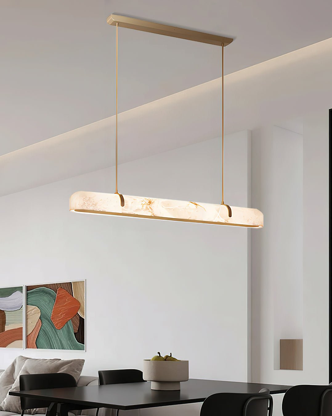 Linear Alabaster Chandelier - YhLamps