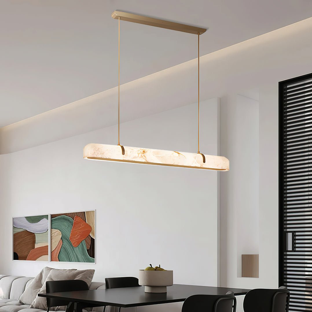 Linear Alabaster Chandelier - YhLamps