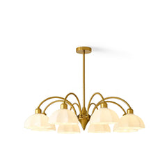 Frosted Glass Bell Chandelier - YhLamps