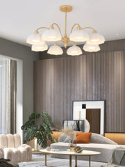 Frosted Glass Bell Chandelier - YhLamps