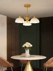 Frosted Glass Bell Chandelier - YhLamps