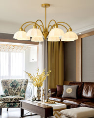 Frosted Glass Bell Chandelier - YhLamps