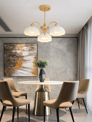 Frosted Glass Bell Chandelier - YhLamps