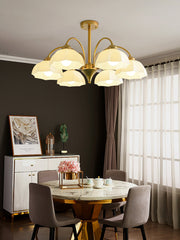 Frosted Glass Bell Chandelier - YhLamps