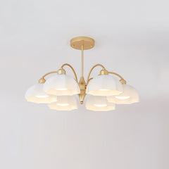 Frosted Glass Bell Chandelier - YhLamps