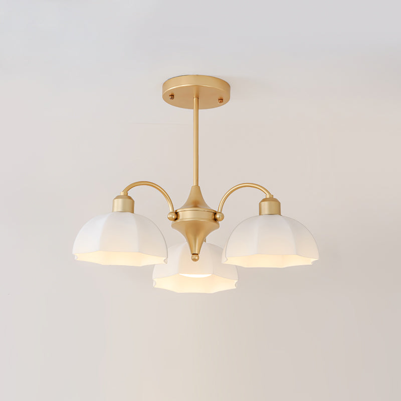 Frosted Glass Bell Chandelier - YhLamps