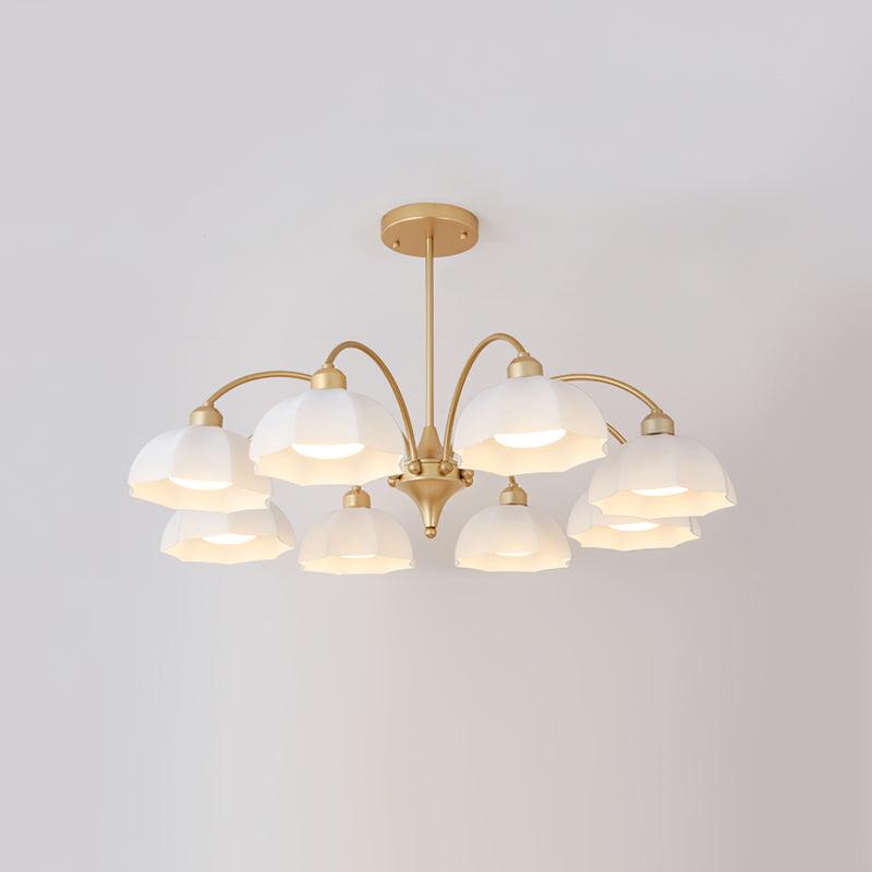 Frosted Glass Bell Chandelier - YhLamps